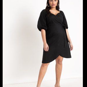 Eloquii off the shoulder wrap dress NWT